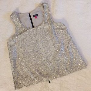 Vince Camuto Beautiful Sequined Dress Top